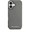Karl Lagerfeld IML Rhinestones Karl Head - Case for iPhone 16 (black)