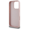 Guess Grained Big 4G Logo Small Classic Logo - Coque pour iPhone 16 Pro (rose)
