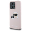 Karl Lagerfeld Silicone Double Heads Print MagSafe - Coque iPhone 16 Pro Max (rose)