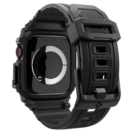 Spigen Rugged Armor Pro - Strap with Case for Apple Watch 10 42 mm (Matte Black)