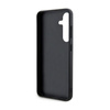 DKNY Leather Mono Stripe & Metal Logo - Étui pour Samsung Galaxy S24 (noir)