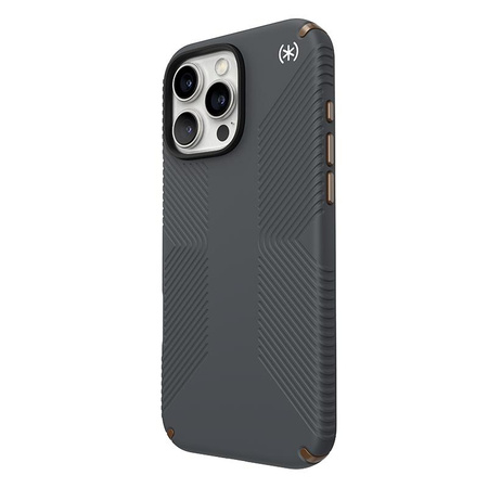 Speck Presidio2 Grip - pouzdro pro iPhone 16 Pro Max (Charcoal Grey / Cool Bronze / White)