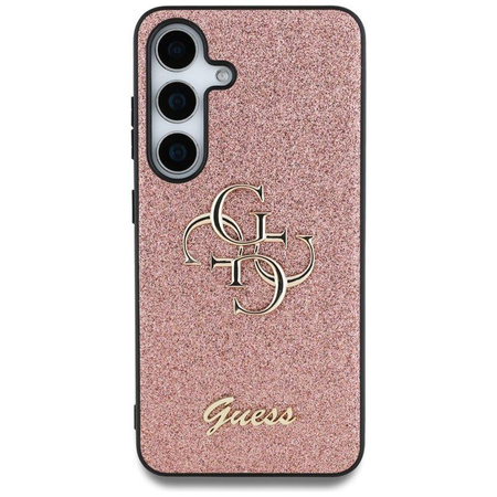 Guess Fixed Glitter Big 4G Metal Logo - Case for Samsung Galaxy S25 (pink)