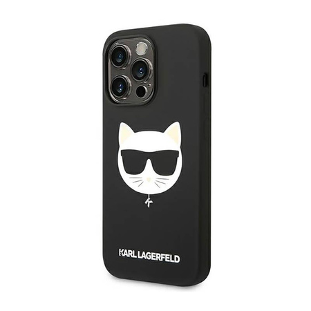 Karl Lagerfeld Choupette Head MagSafe Silicone - Etui iPhone 14 Pro (czarny)