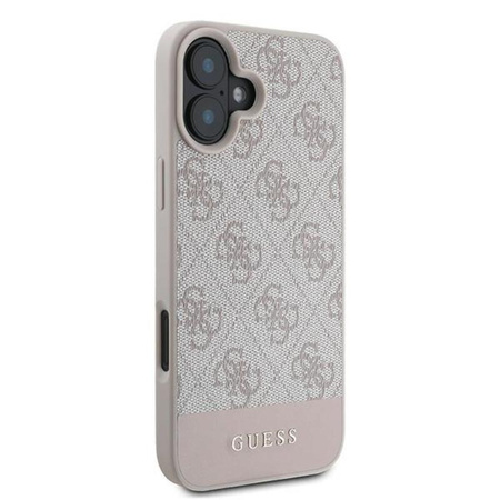 Guess 4G Bottom Stripe – Hülle für iPhone 16 Plus (rosa)