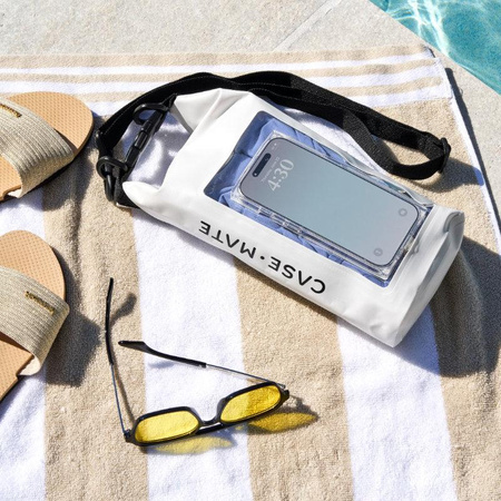 Case-Mate Waterproof Mini Phone Bucket Dry Bag - Vodotěsná taška s kapsou na telefon do 7" (Soap Bubble)