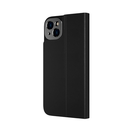 Moshi Overture MagSafe - Skórzane etui 3w1 z klapką iPhone 14 Plus (Midnight Black)