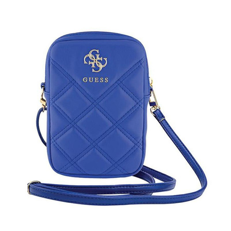 Guess Zip Quilted 4G - Handytasche (blau)