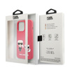 Karl Lagerfeld Silicone Karl & Choupette - Etui iPhone 13 Pro (fuksja)