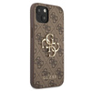 Guess 4G Big Metal Logo - pouzdro pro iPhone 13 (hnědé)