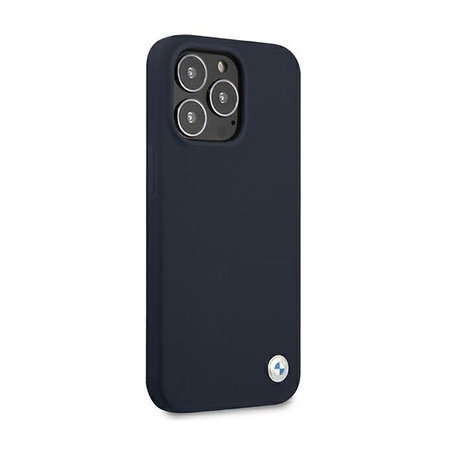 BMW szilikon aláírási logó - iPhone 13 Pro Max tok (sötétkék)