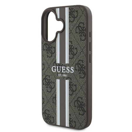 Guess 4G Printed Stripes MagSafe - iPhone 16 Plus Case (brown)