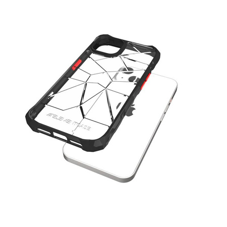 Element Case Special Ops X5 - páncélozott iPhone 14 tok (Mil-Spec cseppvédelem) (átlátszó/fekete)