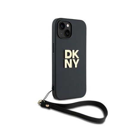DKNY Wrist Strap Stock Logo - Coque pour iPhone 15 Plus (noir)