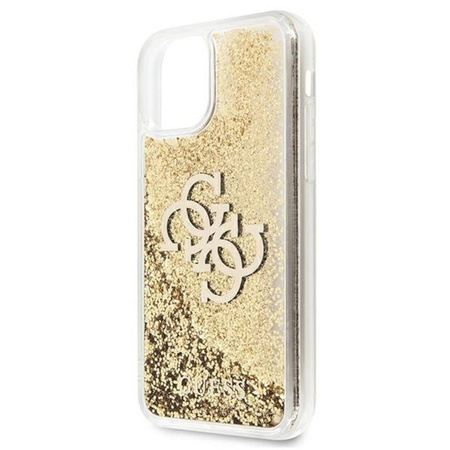 Pouzdro Guess Liquid Glitter 4G Big Logo - iPhone 11 (zlaté)