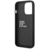 BMW Leather Hot Stamp Tricolor – Etui iPhone 14 Pro Max (Czarny)