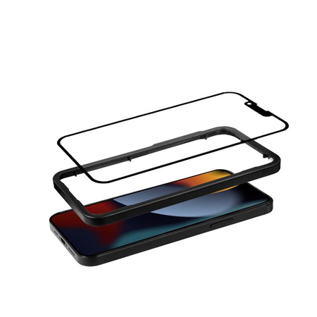SZKŁO HARTOWANE NA EKRAN DO IPHONE 13 PRO MAX | 14 PLUS, Crong z Ramką, Ochronne