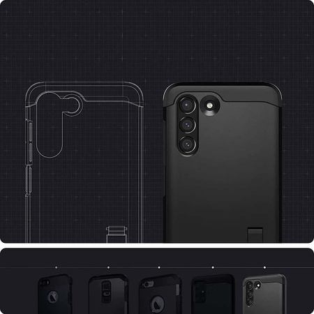 Spigen Tough Armor - tok Samsung Galaxy S21 FE (fekete)