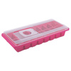 Eiswürfelbehälter mit Deckel, 16 Eiswürfel (Pink)