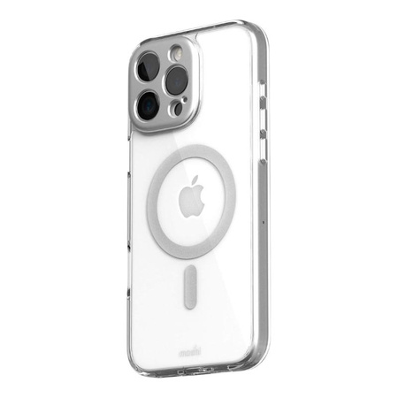 Moshi iGlaze MagSafe - Coque pour iPhone 16 Pro Max (Luna Silver)