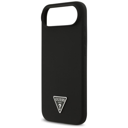 Guess Silicone Triangle Logo MagSafe - Pouzdro iPhone Air (černý)