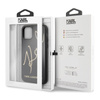 Karl Lagerfeld Double Layers Glitter Signature Case - Etui iPhone 11 (Black)