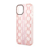 Karl Lagerfeld Mono Vertical Stripe - Hülle für iPhone 14 Plus (Rosa)