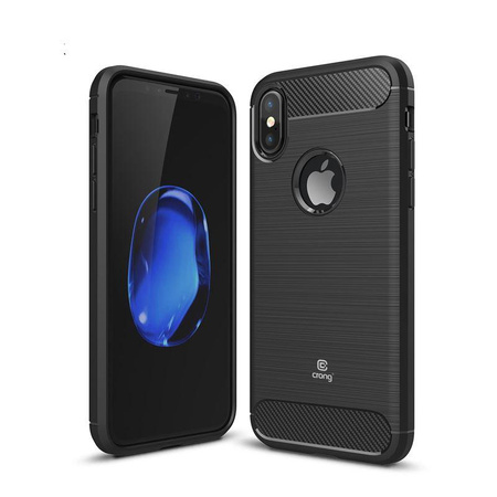 Crong Soft Armour Cover - iPhone Xs / X Hülle (schwarz)