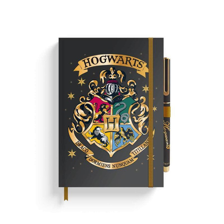 Harry Potter - Quaderno A5 di Hogwarts con penna