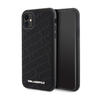 Karl Lagerfeld Quilted K Pattern - iPhone 11 Case (black)