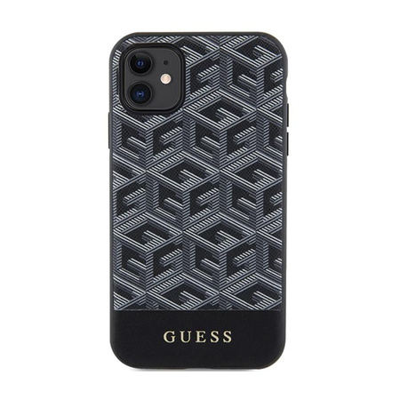 Guess GCube Stripes MagSafe - Hülle für iPhone 11 (Schwarz)