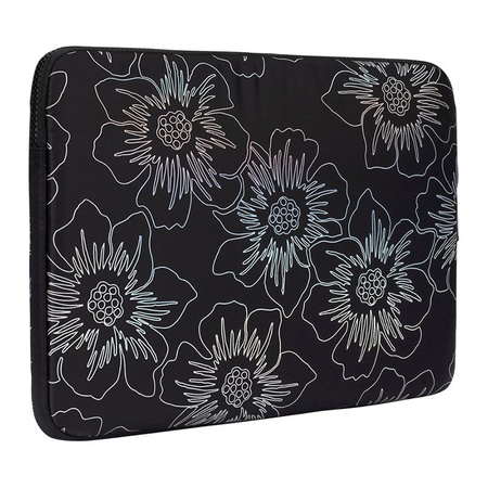 Kate Spade New York Puffer Sleeve - MacBook Pro 16" / Laptop 16" borító (Hollyhock Iridescent Black)