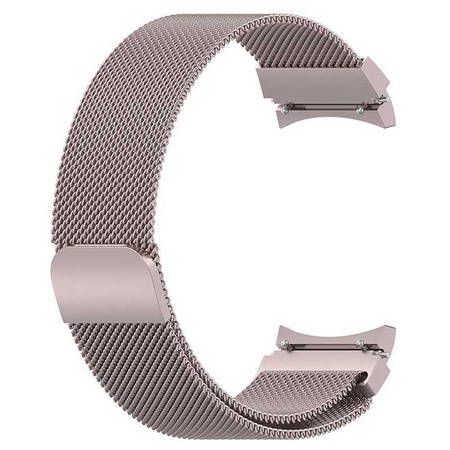 PURO Milanese Magnetband - Edelstahlarmband für Samsung Galaxy Watch 5 / Watch 5 Pro / Watch 4 / Watch 4 Classic (Roségold)