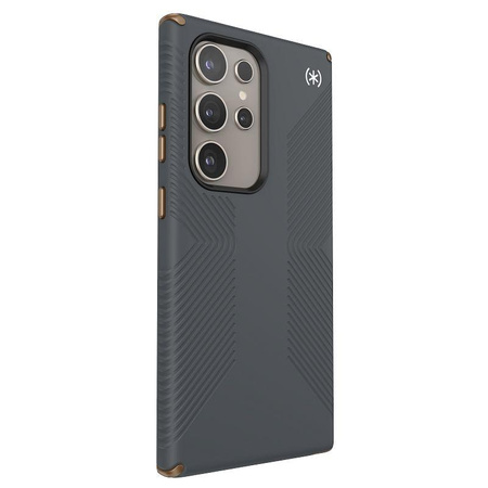 Speck Presidio2 Grip - pouzdro pro Samsung Galaxy S24 Ultra (Charcoal Grey / Cool Bronze)
