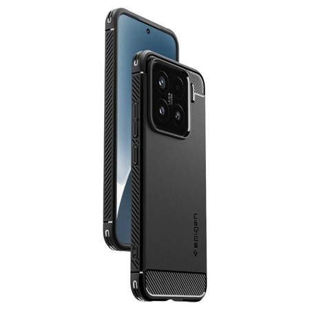 Spigen Rugged Armor - tok Xiaomi 15 (matt fekete)