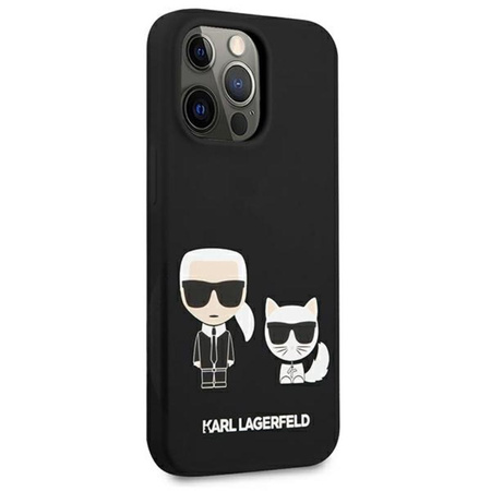 Karl Lagerfeld Slilicone Karl & Choupette - Coque iPhone 13 Pro Max (noir)