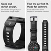 Spigen Rugged Band - Strap for Samsung Galaxy 4 / 4 Classic / 5 / Active 2 / Huawei Watch GT 2 42 mm (Black)