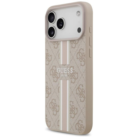 Guess 4G Printed Stripes MagSafe - Hülle iPhone 17 Pro Max (rosa)