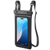 Spigen A611P Universal Waterproof Float Case 2-Pack - Waterproof Case for Smartphones up to 6.9" (Matte Black)