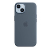 Apple Silikonhülle - Silikonhülle mit MagSafe für iPhone 14 (Storm Blue)