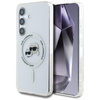 Karl Lagerfeld Button Karl & Choupette Heads Printed Logo MagSafe - Samsung Galaxy S25 Case (white)
