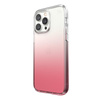 Speck Presidio Perfect-Clear + Ombre - Custodia per iPhone 14 Pro Max con rivestimento MICROBAN (Trasparente / Rosa Vintage Sbiadito)