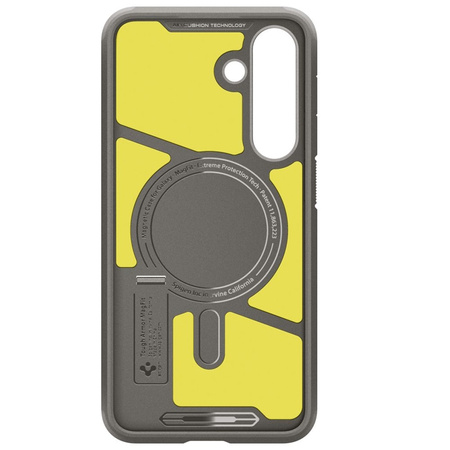 Pouzdro Spigen Tough Armor MagSafe pro Samsung Galaxy S25 FE (metalická)