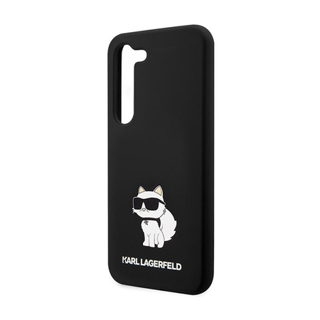 Karl Lagerfeld szilikon Choupette - Samsung Galaxy S24+ tok (fekete)