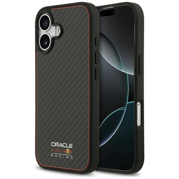 Red Bull Kevlar Logo Matt MagSafe - iPhone 17 Hülle (Schwarz)