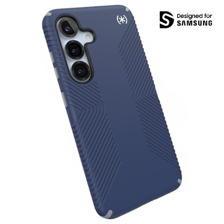 Speck Presidio2 Grip Magnet - Samsung Galaxy S25 / 24 MagSafe Case (Coastal Blue/Dust Grey/White)