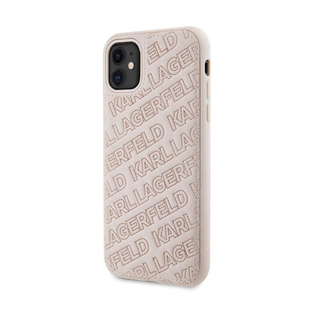Karl Lagerfeld Gestepptes K-Muster - iPhone 11 Tasche (rosa)