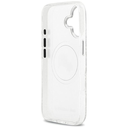 Karl Lagerfeld IML Glitter Karl & Choupette Heads Logo MagSafe - Case for iPhone 17 (gray)