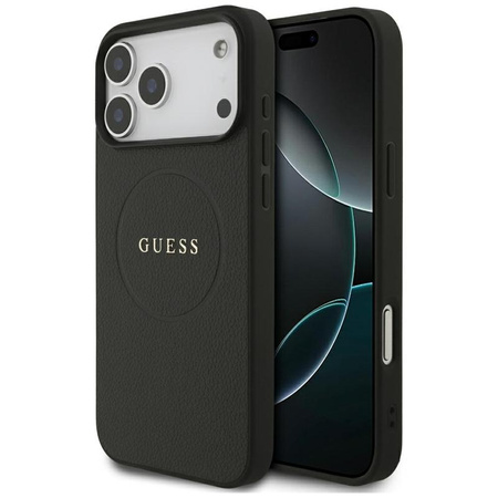 Guess Grained Ring MagSafe - Case iPhone 17 Pro Max (black)