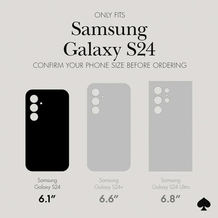 Kate Spade New York Protective Case - Samsung Galaxy S24 Tasche (Hollyhock Cream)